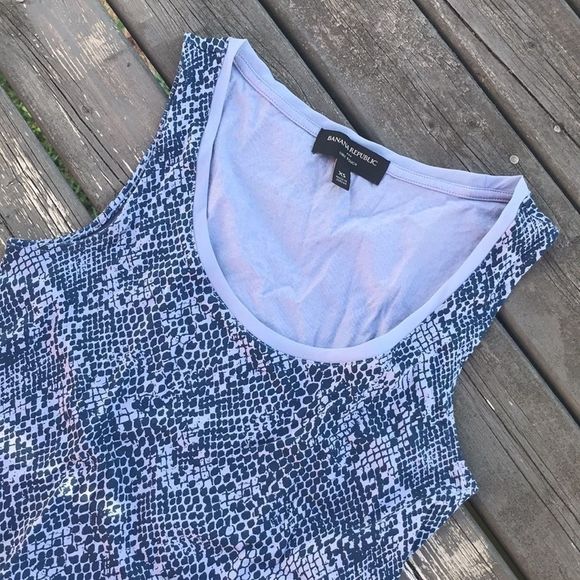 BANANA REPUBLIC Luxe Touch Printed Night Tank Top - Picture 3 of 9